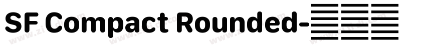 SF Compact Rounded字体转换